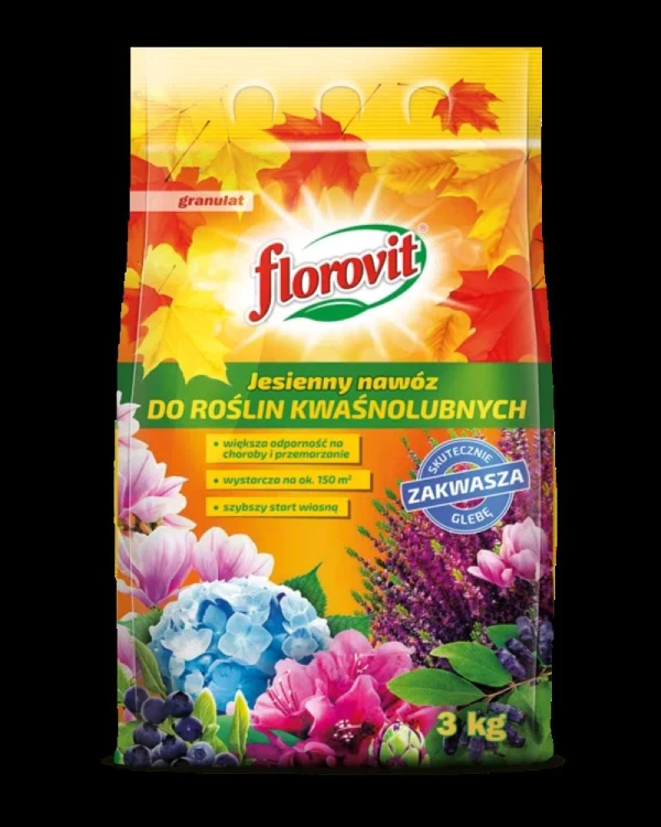 FLOROVIT JESIENNY DO KWAŚNOLUBNYCH  3 KG