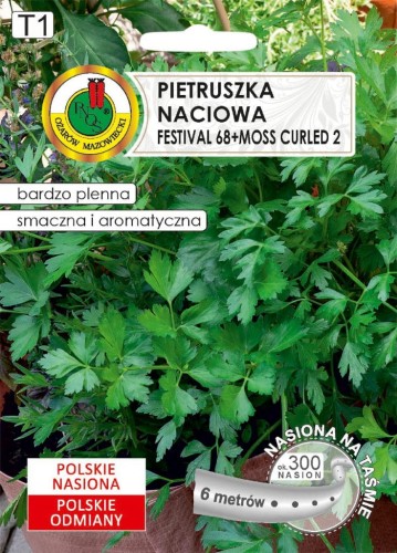 PIETRUSZKA LIŚCIOWA FESTIVAL+ MOSS CURLED  NA TAŚMIE (6M)