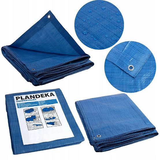 PLANDEKA 8X10 NIEBIESKA