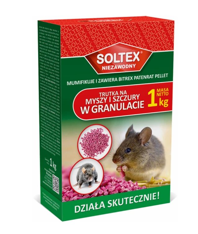 GRANULAT NA MYSZY I SZCZURY 1KG SOLTEX