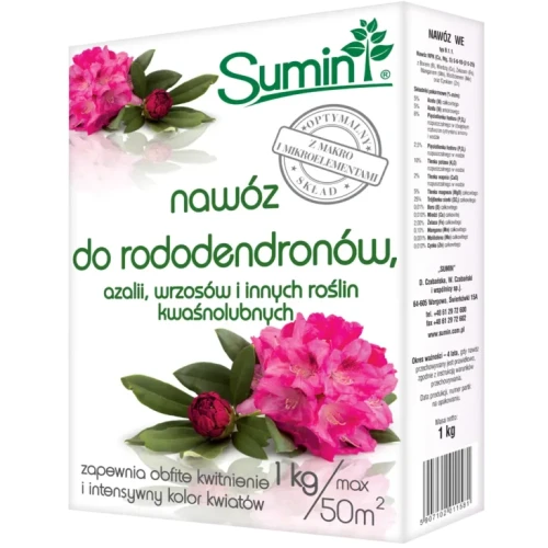 NAWÓZ DO RODODENDRONÓW I AZALII 1kg SUMIN