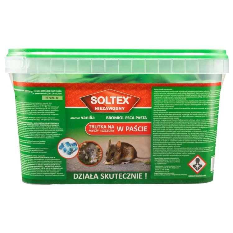 PASTA NA MYSZY I SZCZURY 1,5KG NIEBIESKA SOLTEX
