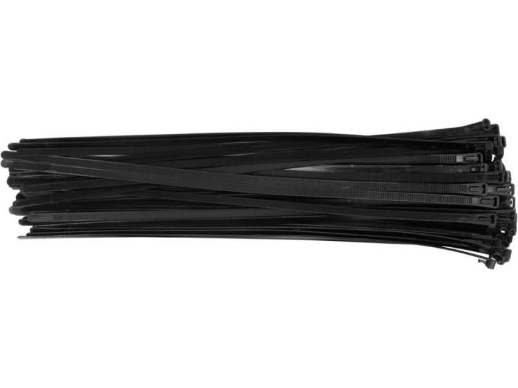TRYTKI ROZPINANE 7,6X350MM 50SZT CZARNE YT-70676