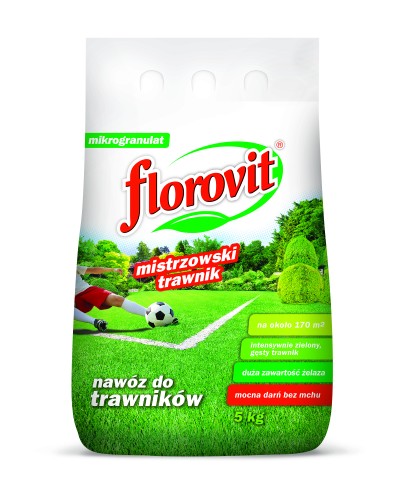 FLOROVIT DO TRAWNIKÓW Z MCHEM  5KG (MISTRZOWSKI TRAWNIK)