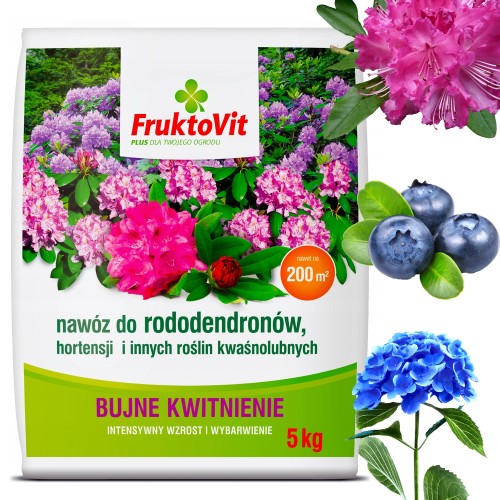 FRUKTOVIT DO RODODENDRONÓW HORTENSJI I KWAŚNOLUBNYCH 5KG
