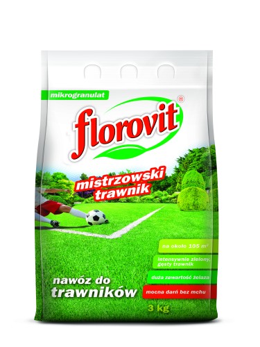 FLOROVIT DO TRAWNIKÓW Z MCHEM  3KG (MISTRZOWSKI TRAWNIK)