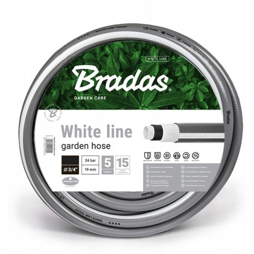 WĄŻ WHITE LINE 3/4" 50M BRADAS