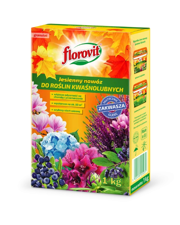 FLOROVIT NAWÓZ JESIENNY DO ROŚLIN KWAŚNOLUBNYCH 1KG