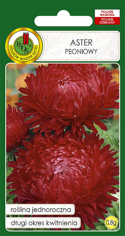 ASTER PEONIOWY CZERWONY (0,8G)