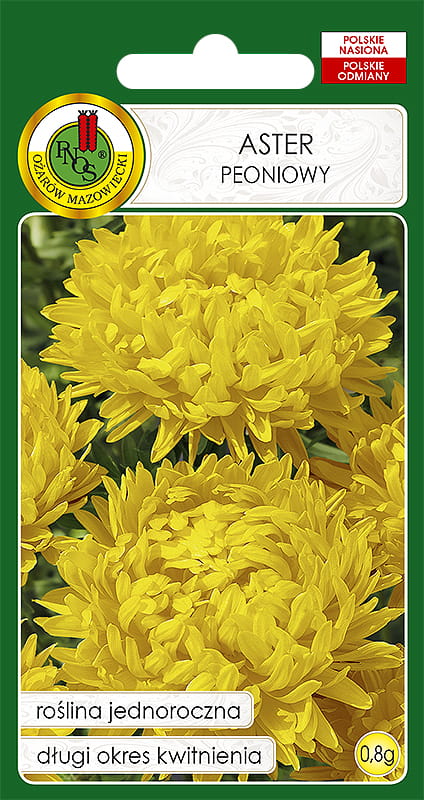 ASTER PEONIOWY ŻÓŁTY (0,8G)