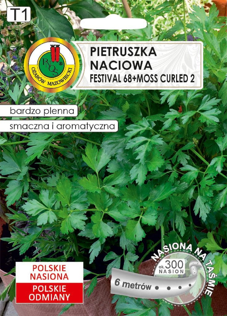 PIETRUSZKA LIŚCIOWA FESTIVAL+ MOSS CURLED  NA TAŚMIE (6M)