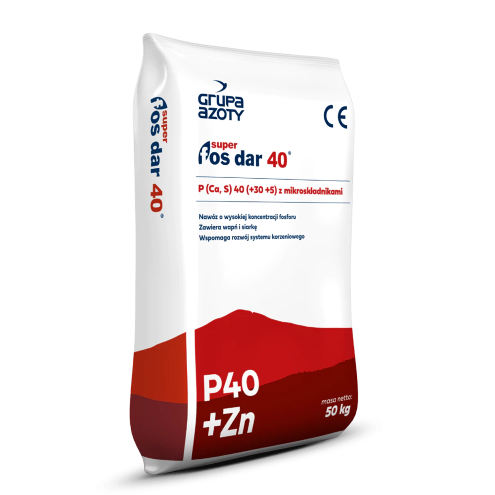 SUPERFOSFAT WZBOGACONY SUPER FOS DAR 40 50KG