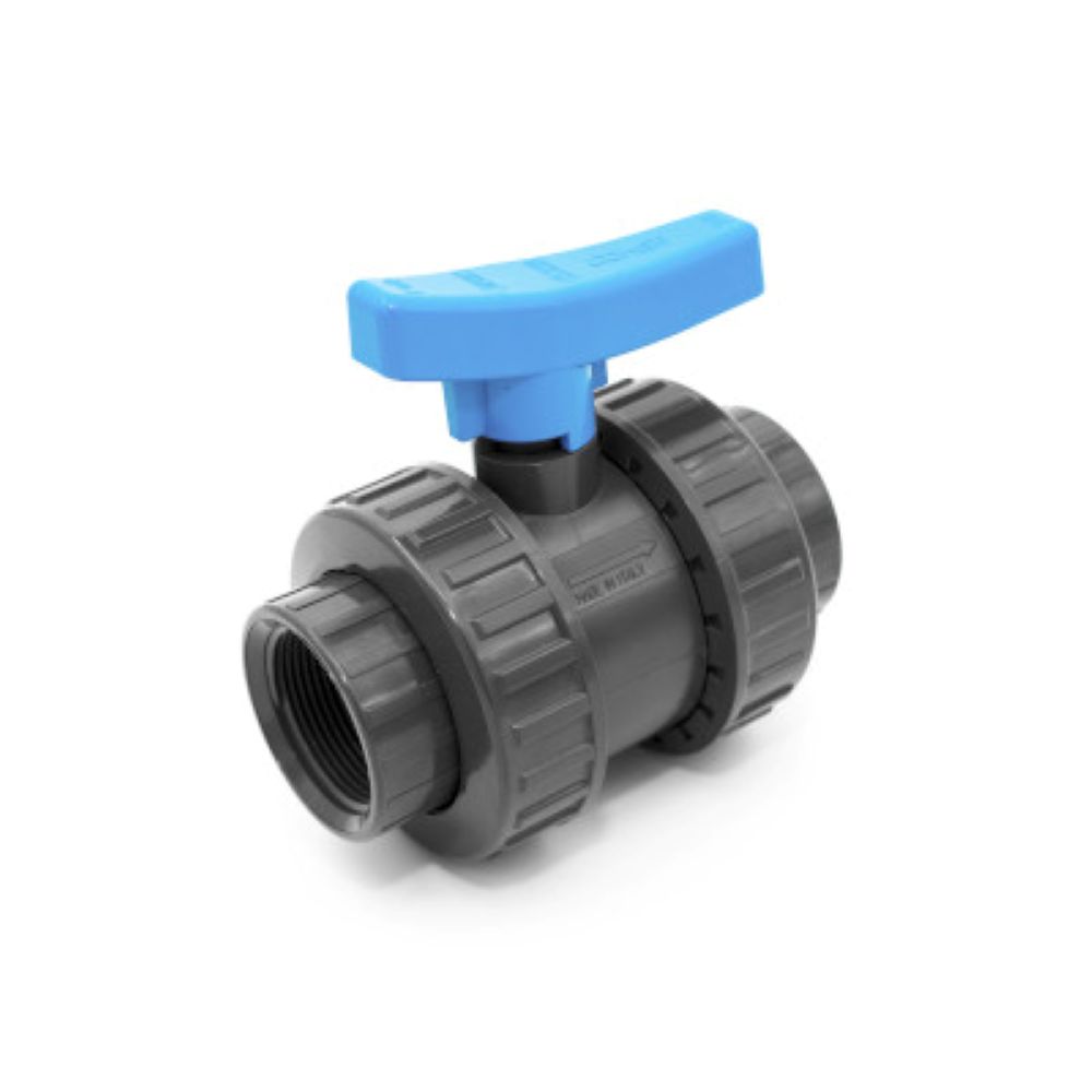 ZAWÓR PVC 2" GW-GW BVD 11 2 ŚRUBUNKI UNIDELTA 
