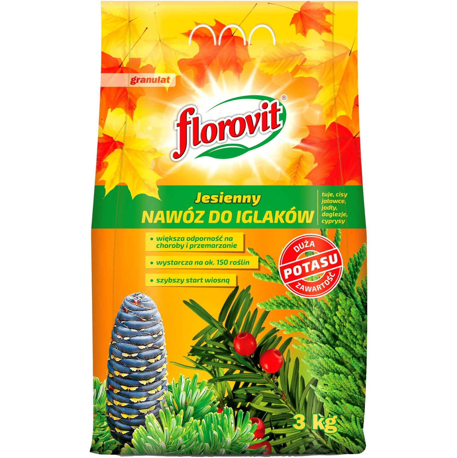 FLOROVIT NAWÓZ JESIENNY DO IGLAKÓW  3KG