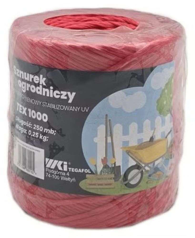 Sznurek TEX 1000 dł 250mb czerwony