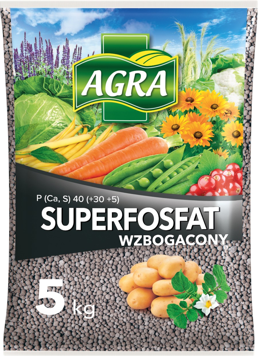 SUPERFOSFAT WZBOGACONY GRANULOWANY 5kg AGRA
