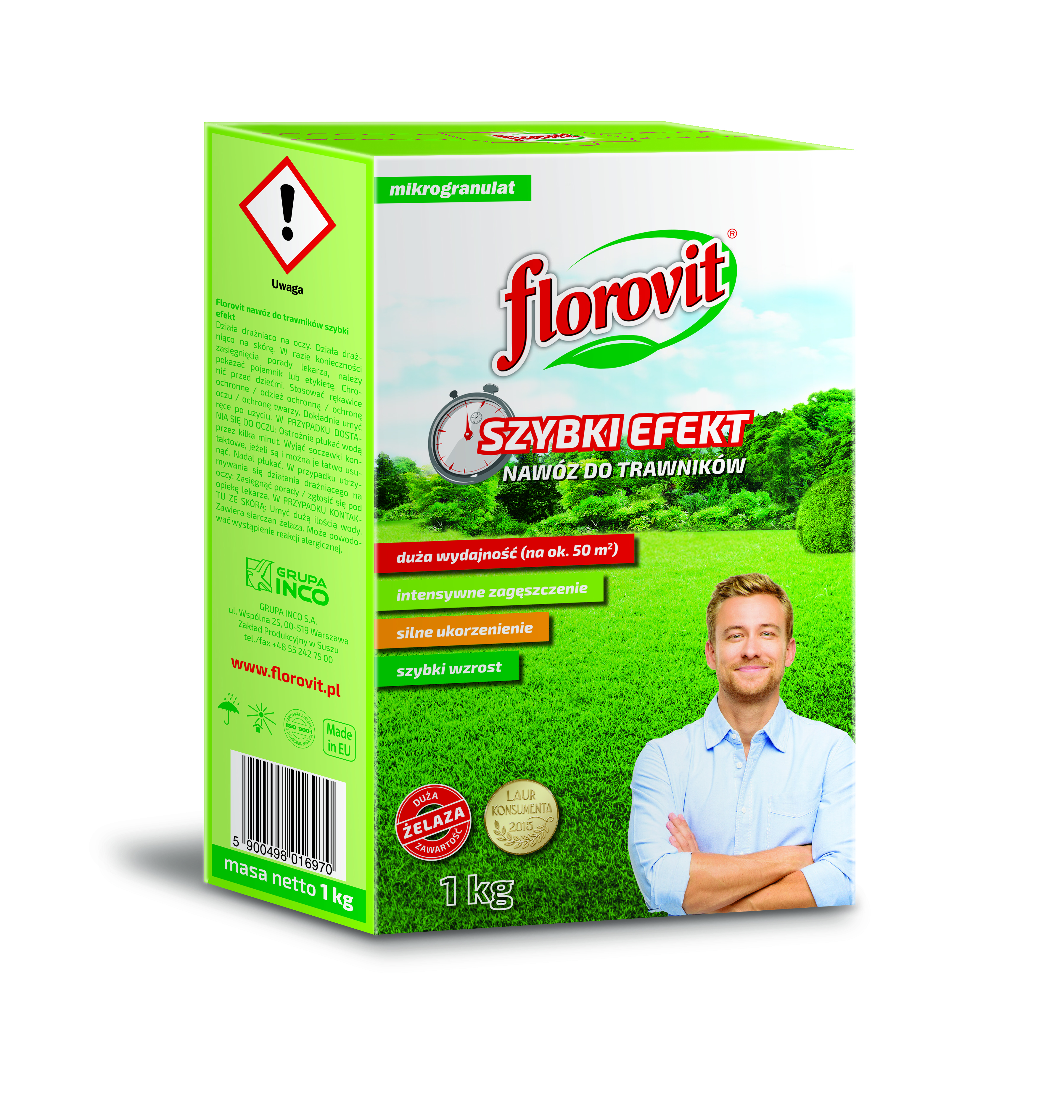 FLOROVIT DO TRAWNIKÓW SZYBKI EFEKT  1KG
