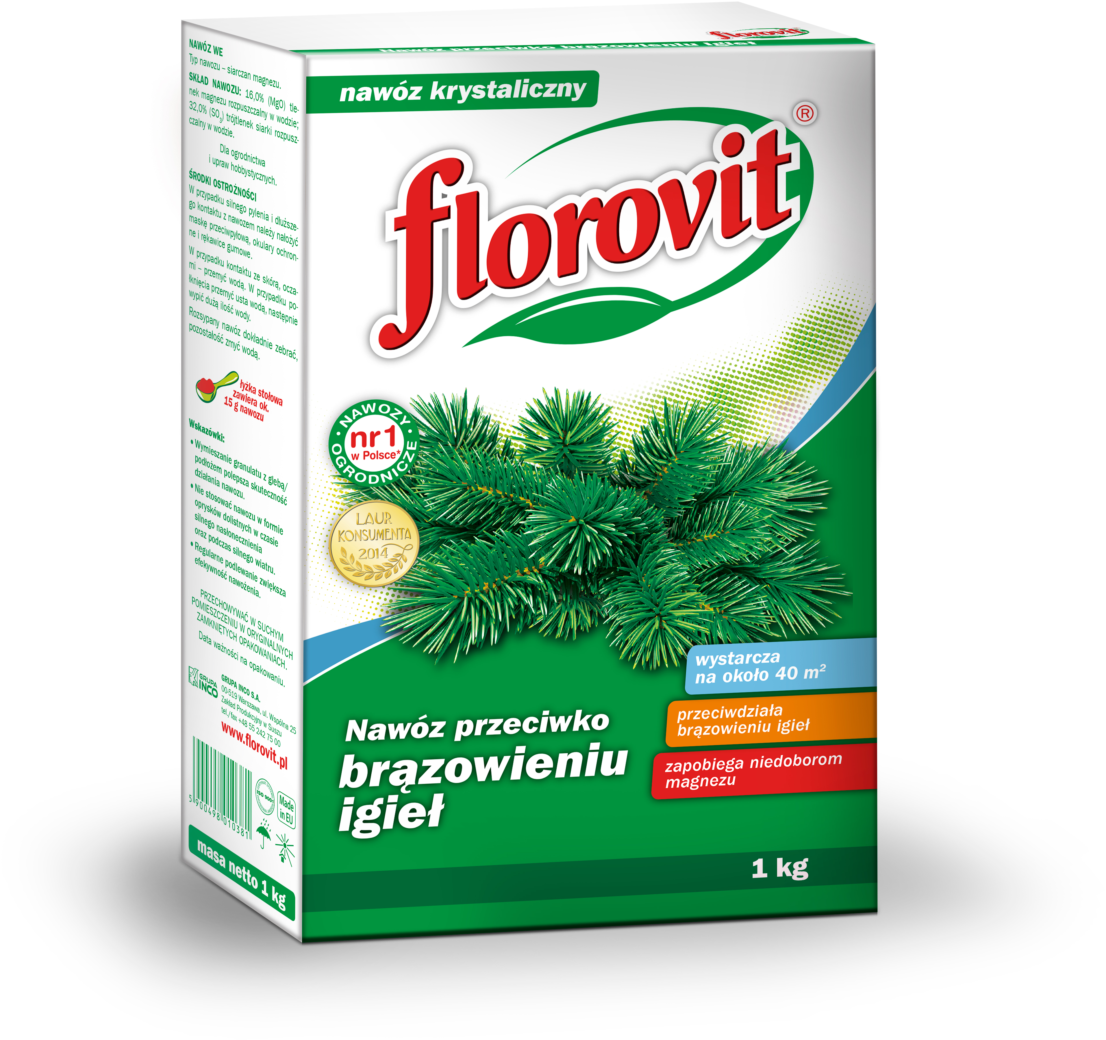FLOROVIT PRZECIW BRĄZOWIENIU IGIEŁ 1KG