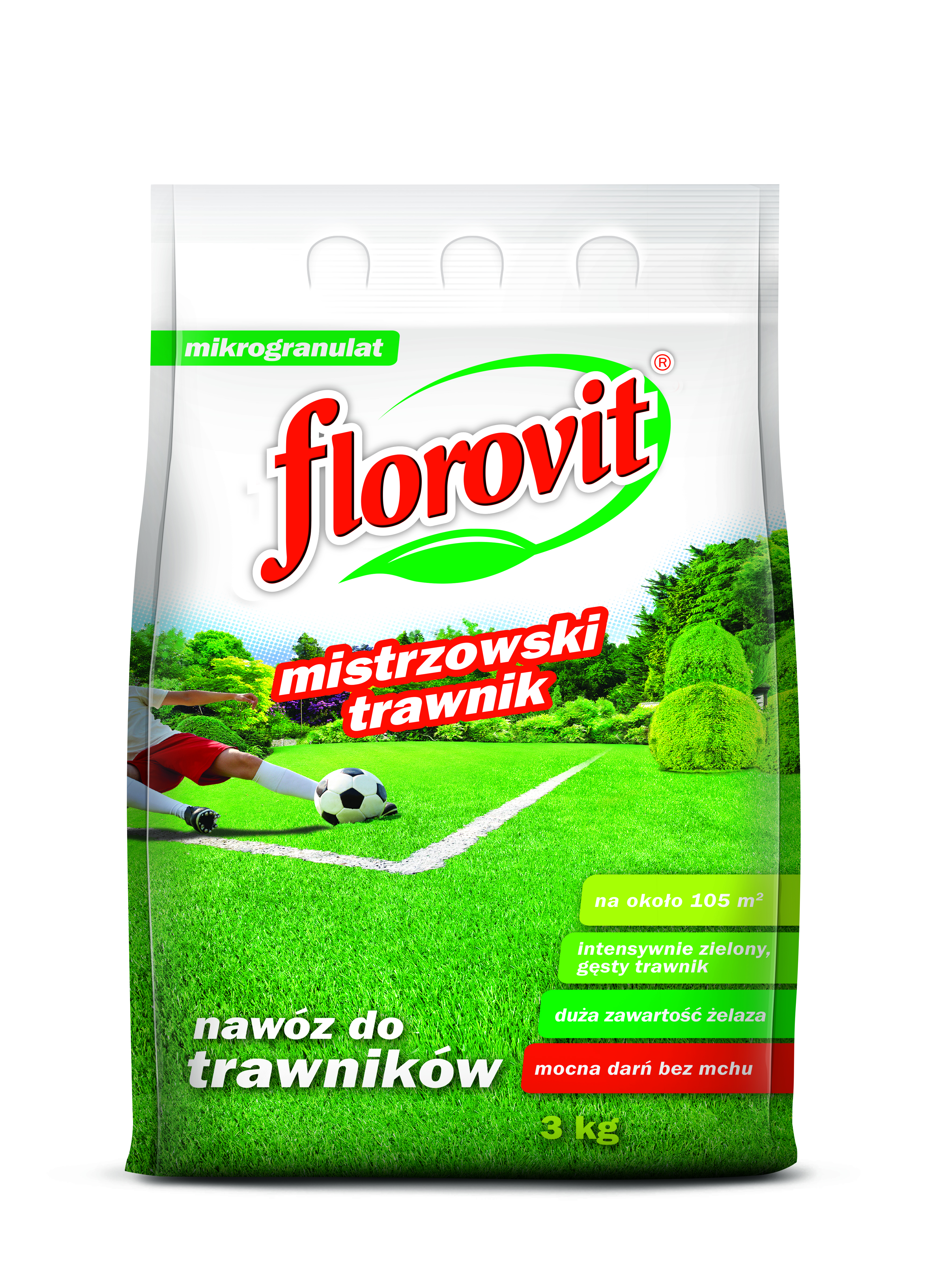 FLOROVIT DO TRAWNIKÓW Z MCHEM  3KG (MISTRZOWSKI TRAWNIK)