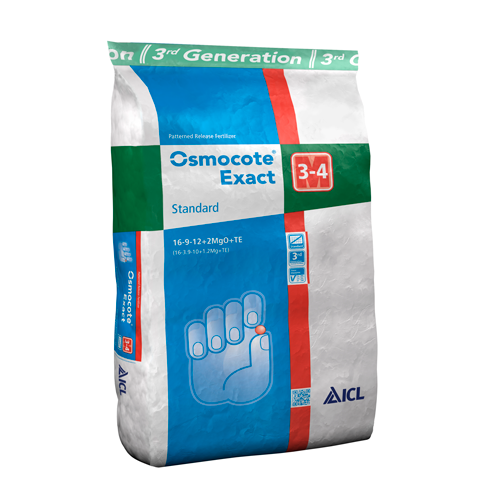 OSMOCOTE EXACT 3-4M 16-9-12 STANDARD 25KG