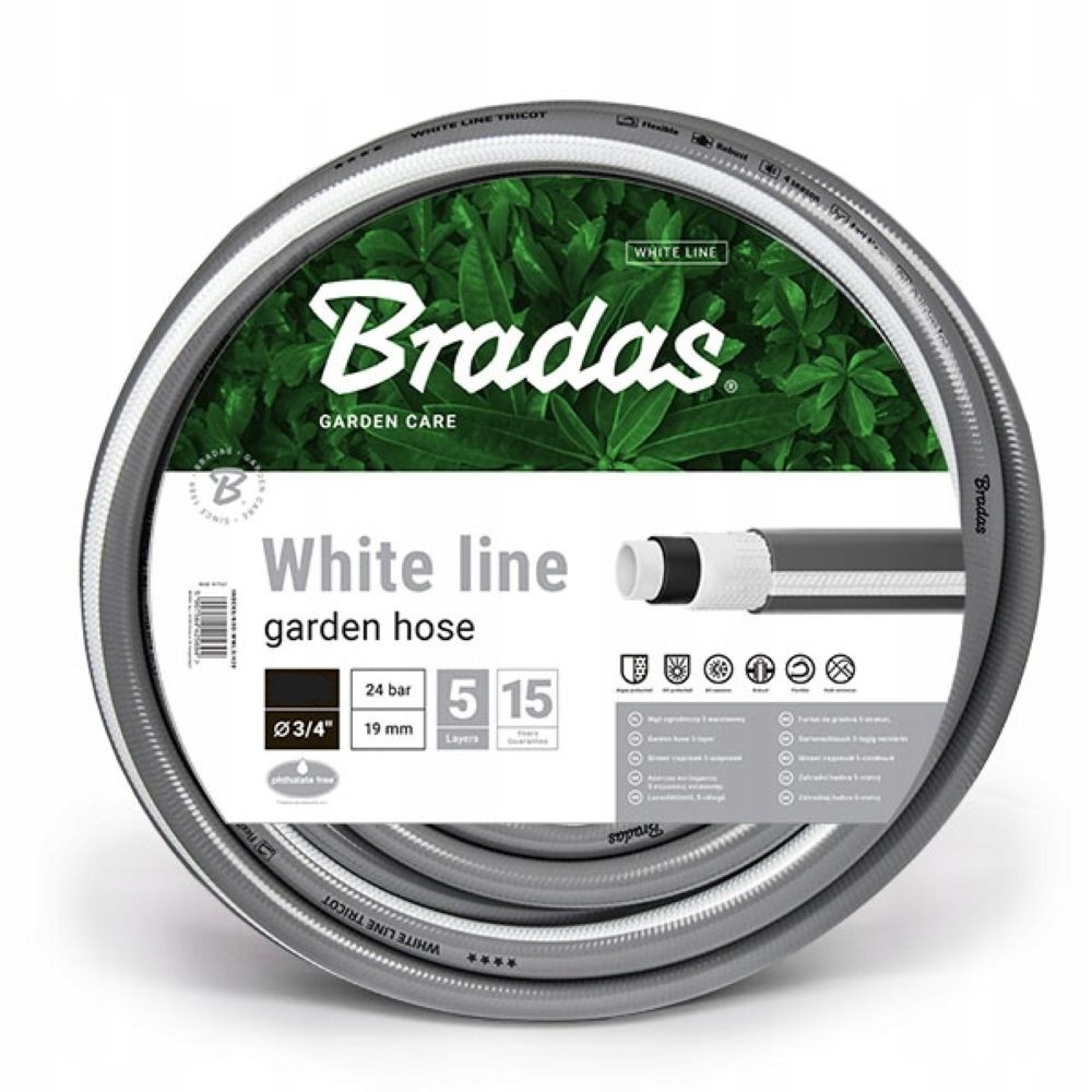 WĄŻ WHITE LINE 3/4" 50M BRADAS